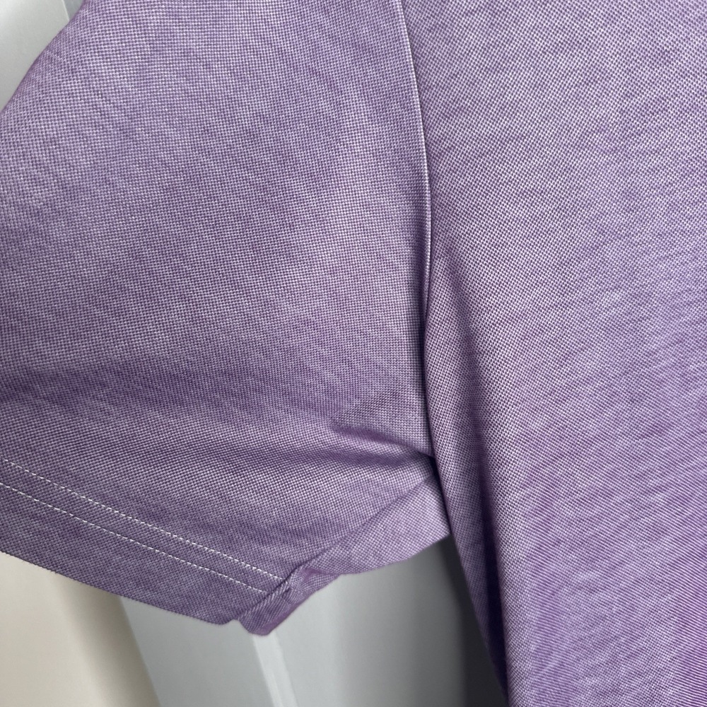 Travis Mathew Mens Sz M Polo Shirt Purple Pima Cotton Blend Golf Sports - Picture 7 of 11